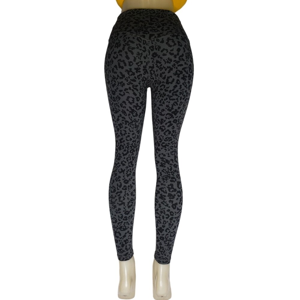 ATHLETA Green Leopard High Rise Tight Size SP